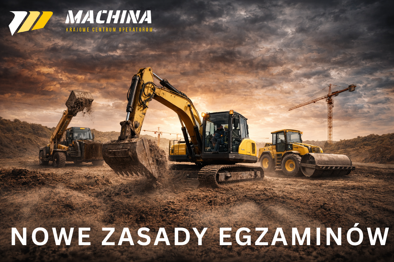 Nowy egzamin koparko ładowarki